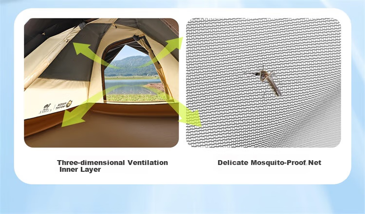 CAMEL Outdoor Panda Black Gel Tent, Portable Folding Camping Tent, Sunshade And UV Protection Tent, 1V32265017-3B 17