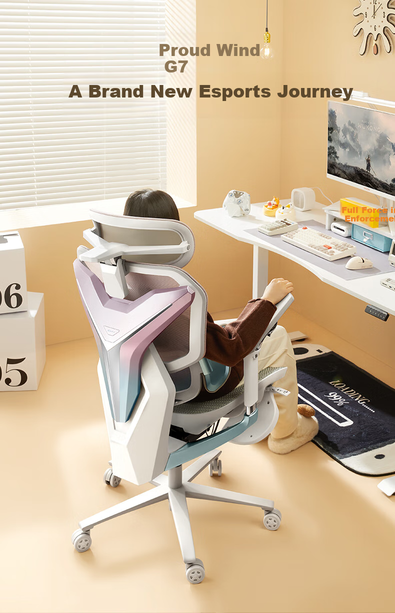 AutoFull G7 Gaming Chair, Ergonomic Chair, Computer Chair, Office Chair, Biomechanical Seat, Gaming Chair, Subsidies 1