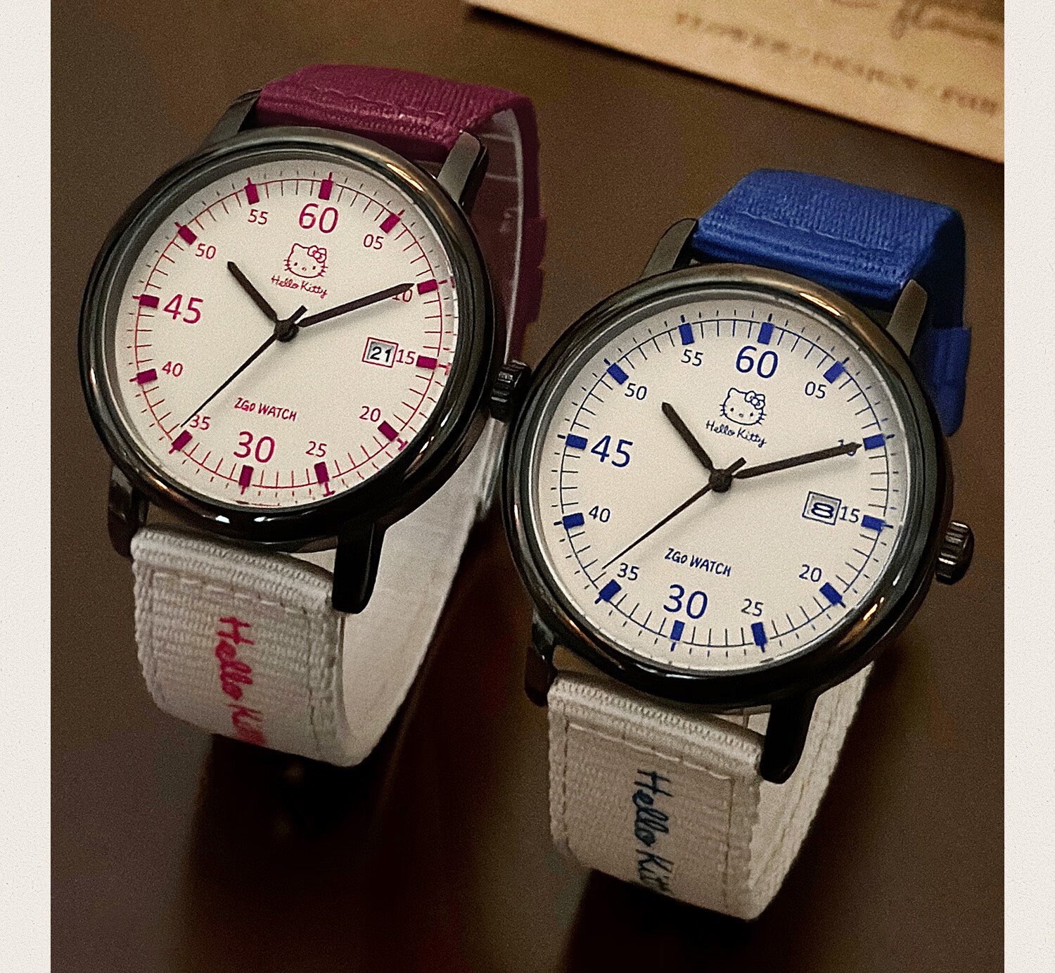 Hello Kitty Watch for Female Students, Specialized for Middle School And High School Exams, Retro Canvas Strap Quartz Watch, Sanrio Birthday Gift 6