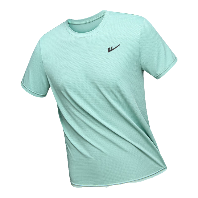 Warrior Short-Sleeve Men's Summer Outdoor Sports Sun Protection T-Shirt, Cool And Breathable Ice Silk Quick-Dry Tee, Water Green, 2XL