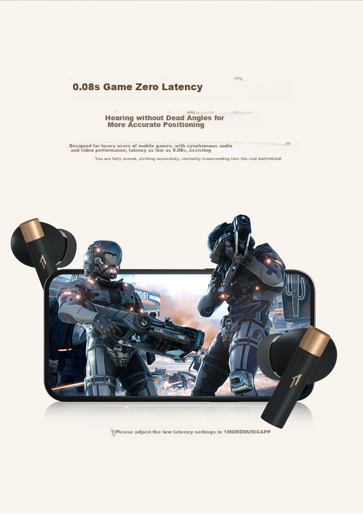 1MORE (1 MORE) [2026 New Model | Jay Chou Recommended] Q30 True Wireless Bluetooth Earphones, 42dB Active Noise Cancellation, 30H Long Battery Life, Bluetooth 5.3 Gaming Sports Music Headphones, Black 4