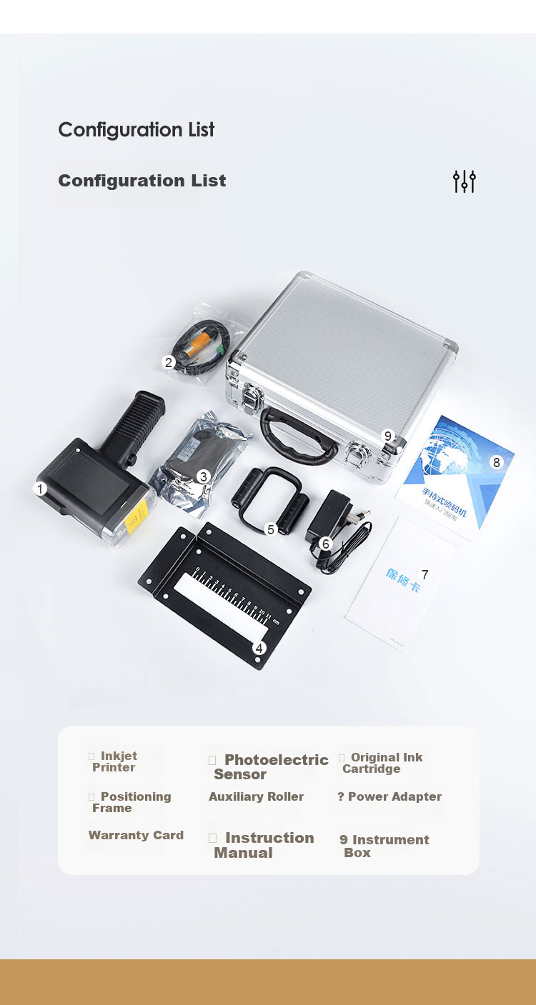 HOOYE Handheld Inkjet Printer Marking Machine Production Date Text QR Code Logo For Cardboard Boxes, Plastic, Glass, Metal Quick-Drying Inkjet Printer P11 12