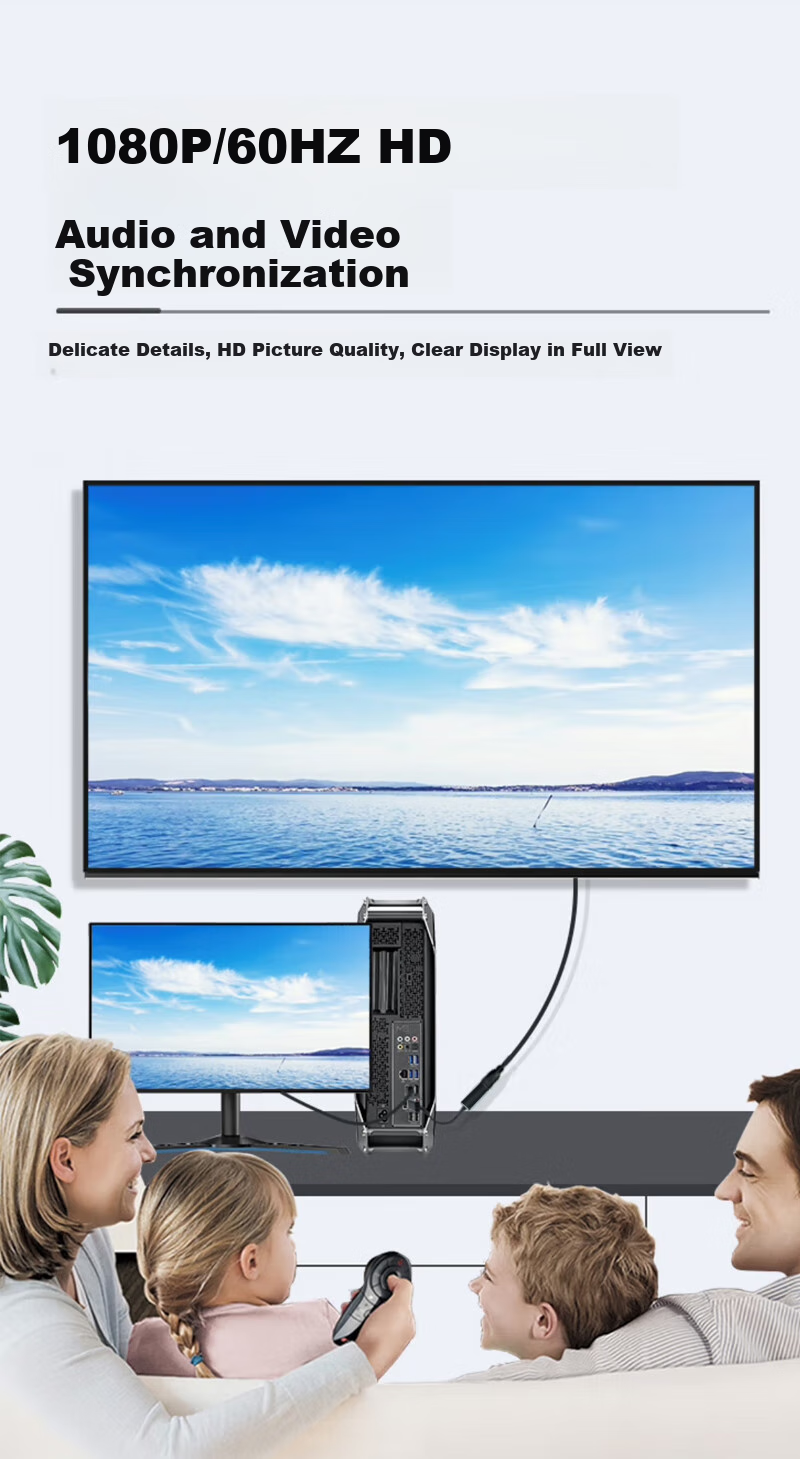 Beishanque Active Mini DP to VGA Female High-Definition Adapter Cable for Connecting Graphics Card to Computer Monitor TV Converter Cable Active Mini DP to VGA BSQ-ZD061 2