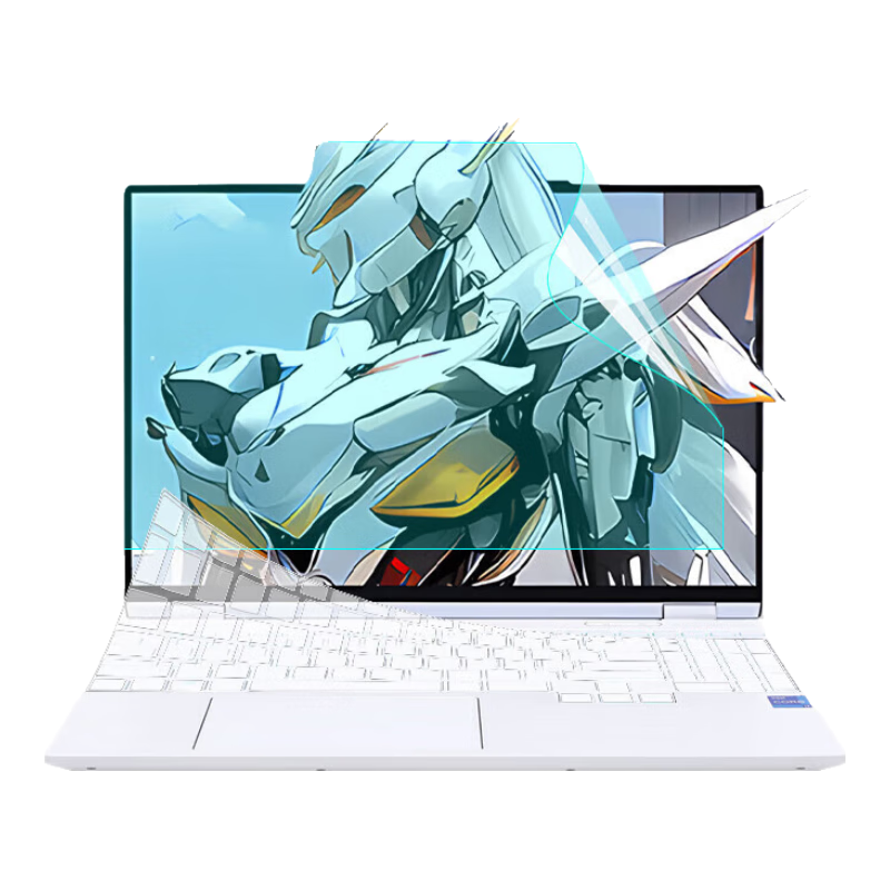 Jiasu Mechanical Revolution Borderless 15X/15X Blizzards/15XPro Blizzards Keyboard Cover, Anti-Blue Light Screen Film, 15.3-Inch Laptop Protective Film Set, Complete Kit