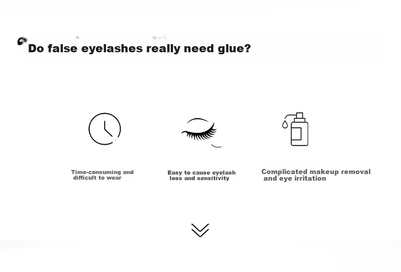 WOSADO Magnetic False Eyelashes, Realistic, No Glue Required, Long-Lasting, Thick And Lush, Little Daisy Cookie Black 2