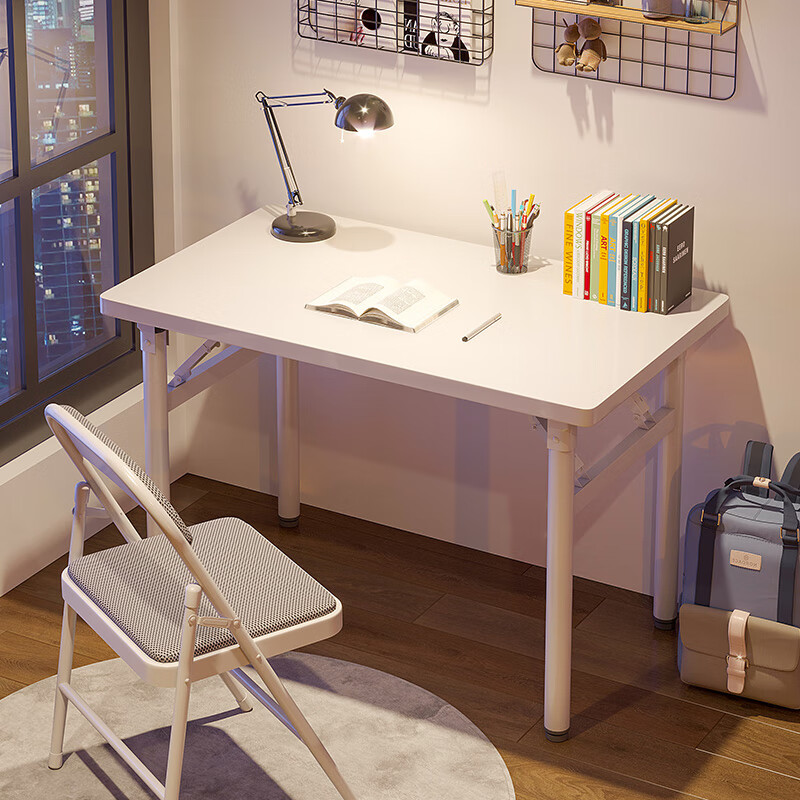Xiangzhuban Foldable Desk Computer Table Desktop Student Long Table Simple Writing Study Office Desk 120cm
