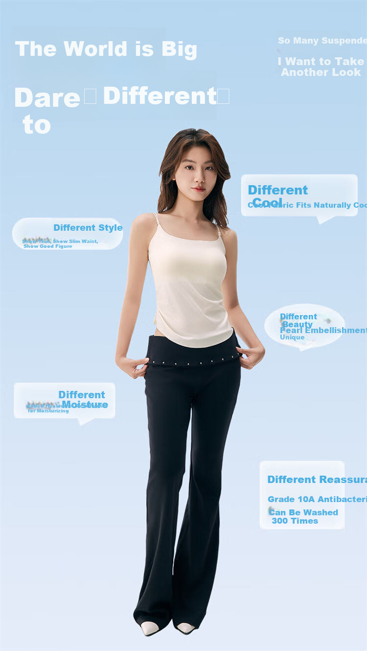 LangSha Spring Summer Wearable Cooling Seamless Padded Anti-Exposure Antibacterial Women's Tank Top 3