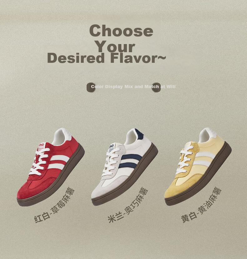 Hotwind Mall Matching Women's Shoes, Dexun Shoes, 2025 Autumn New Women's Retro Color-Block Spliced Soft-Soled Casual Sneakers 4