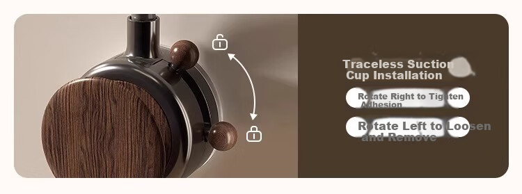 Fanxia Suction Cup Hair Dryer Holder, No Drilling Required, Bathroom Hair Dryer Rotating Wind Tube Hanger, Wall-Mounted Lazy Person's Handless Desig 5