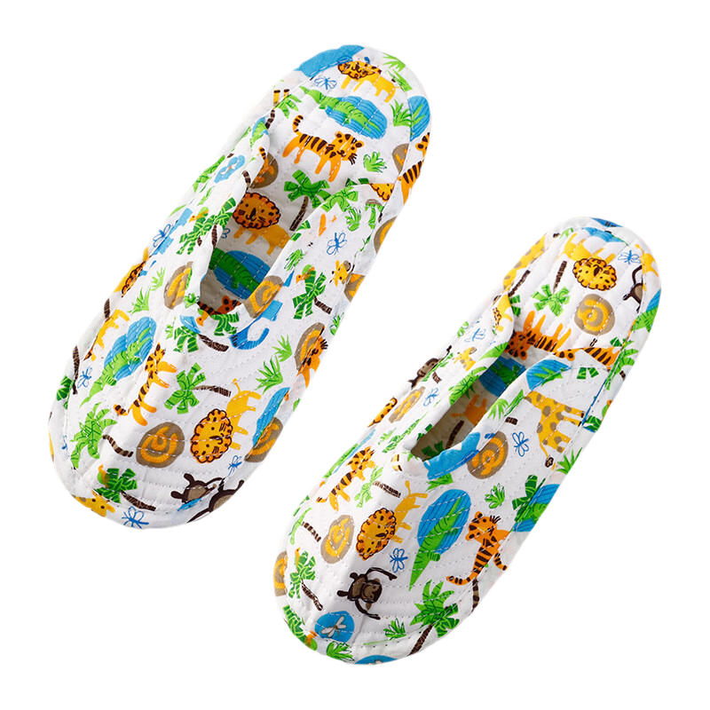 FOOTOPPO Fabric Sole Heel Slippers for Crawling Mat Adults Crawling Mat Shoe Covers Home Floor Shoes Indoor Floor Shoes