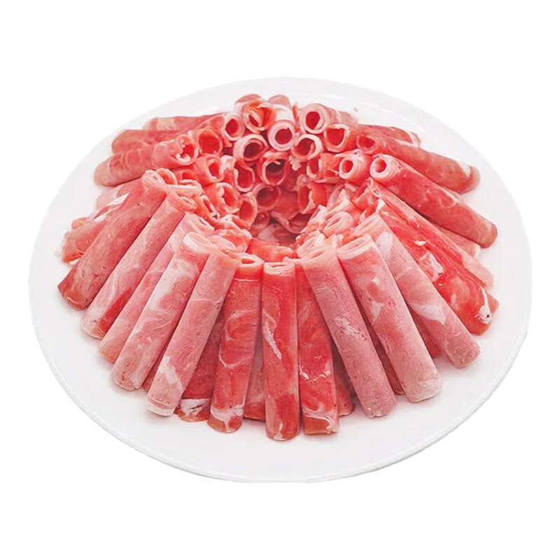 额尔敦内蒙草原羊肉片1斤羔羊肉片生鲜羊肉 火锅涮羊肉烧烤食材