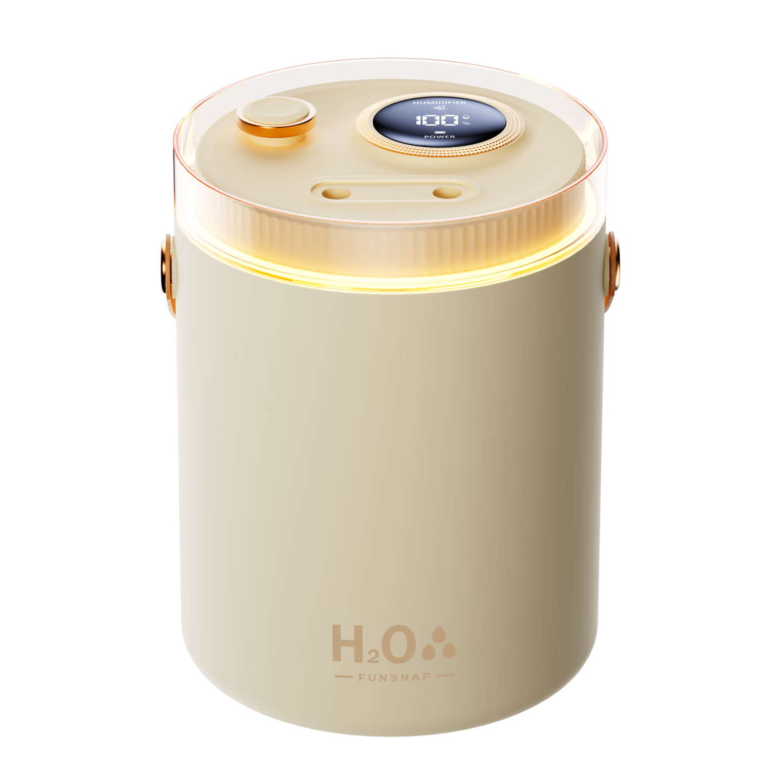 Calayo USB Humidifier Bedroom Silent Baby Office Large Capacity Smart Humidity Control Dual Nozzle High Mist Output Nano Atomization 1200mAh Rechargeable Model