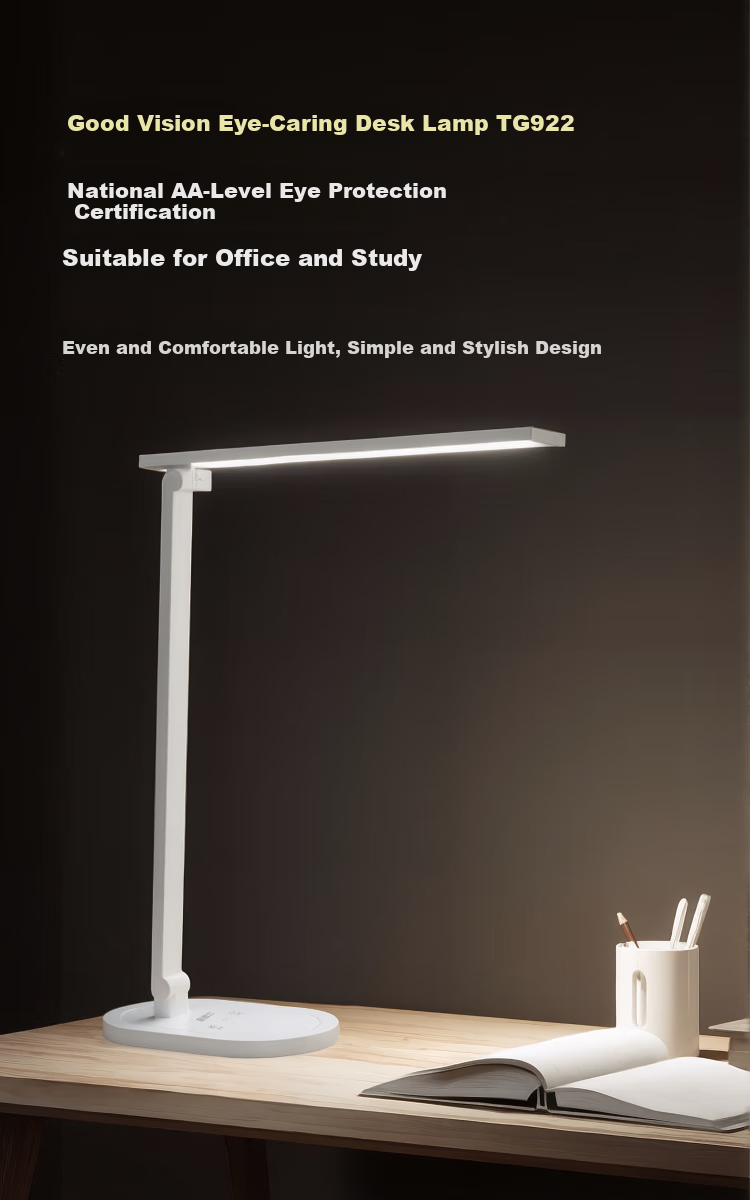 Haoshili National AA-Grade Eye Protection Desk Lamp LED Children's Student Reading Lamp for Bedside, Dormitory, Bedroom, And Study Desk Work Light 1