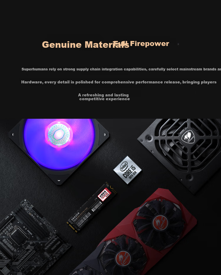 Lenovo Yinen Game Desktop Gaming AI PC (13th Gen i5-13400EF/16GB/512GB/A380 6GB/WiFi) Dawa Chicken Magic Series 6
