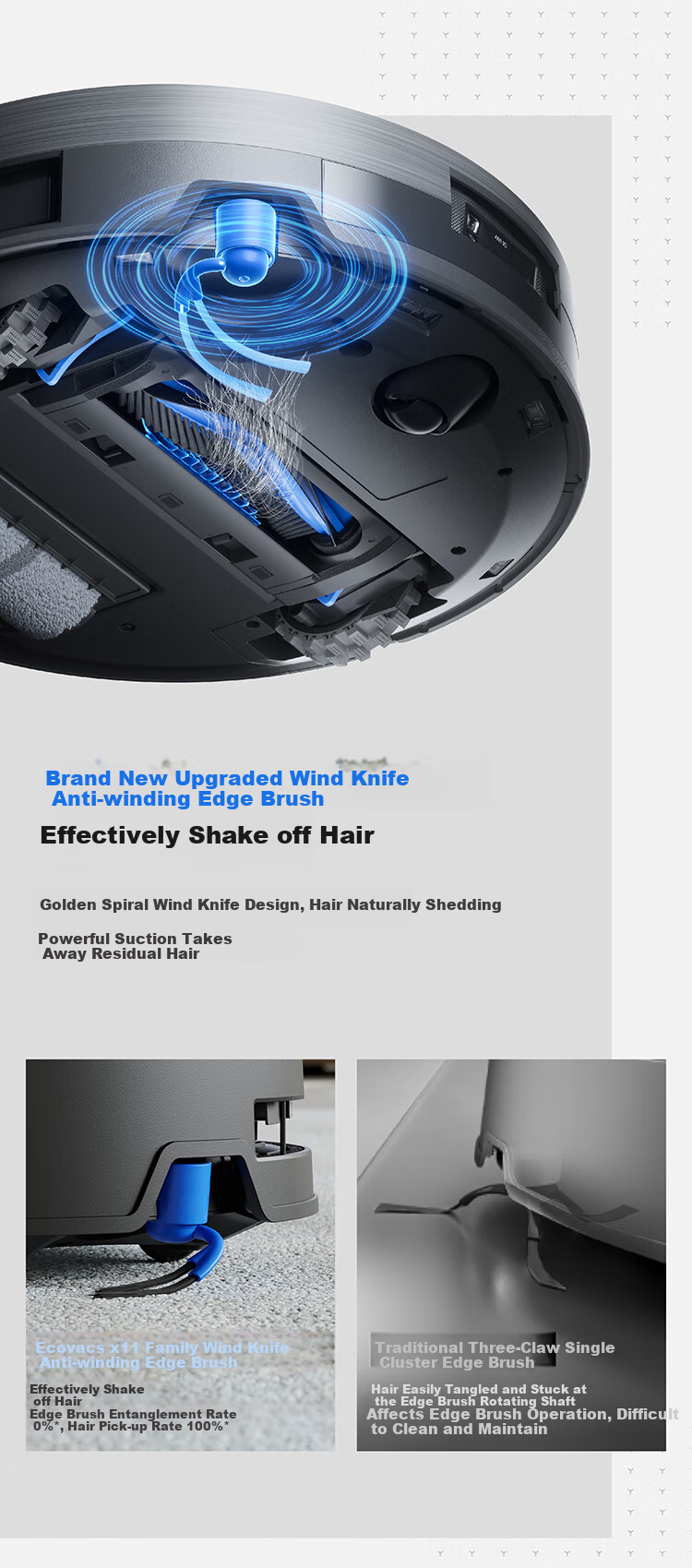 ECOVACS Robot Vacuum X11 PRO, All-In Automatic Cleaning And Washing, Drum Mop, Black And Silver, Fully Automatic Water Inlet And Outlet, Ultra-Thin Recessed Model 17