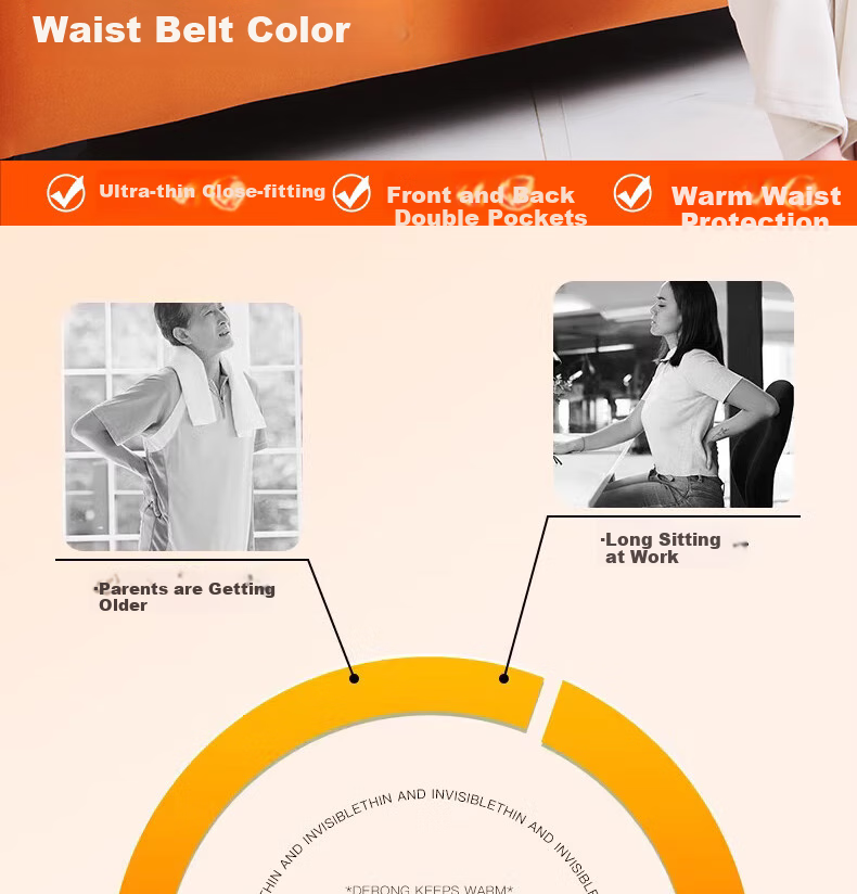 Jiashigao Heating Waist Belt, Warming Abdomen And Lower Back, Menstrual Period Warmth, Hot Compress Waistband, German Velvet Insulatio 3