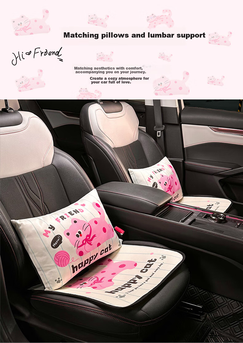 Fanyejia Car Seat Cushion, Ice Silk Seat Cover, All-Season Universal, Office Long-Sitting Breathable Chair Cushion, Car Cooling Pad, Cool Mat 2