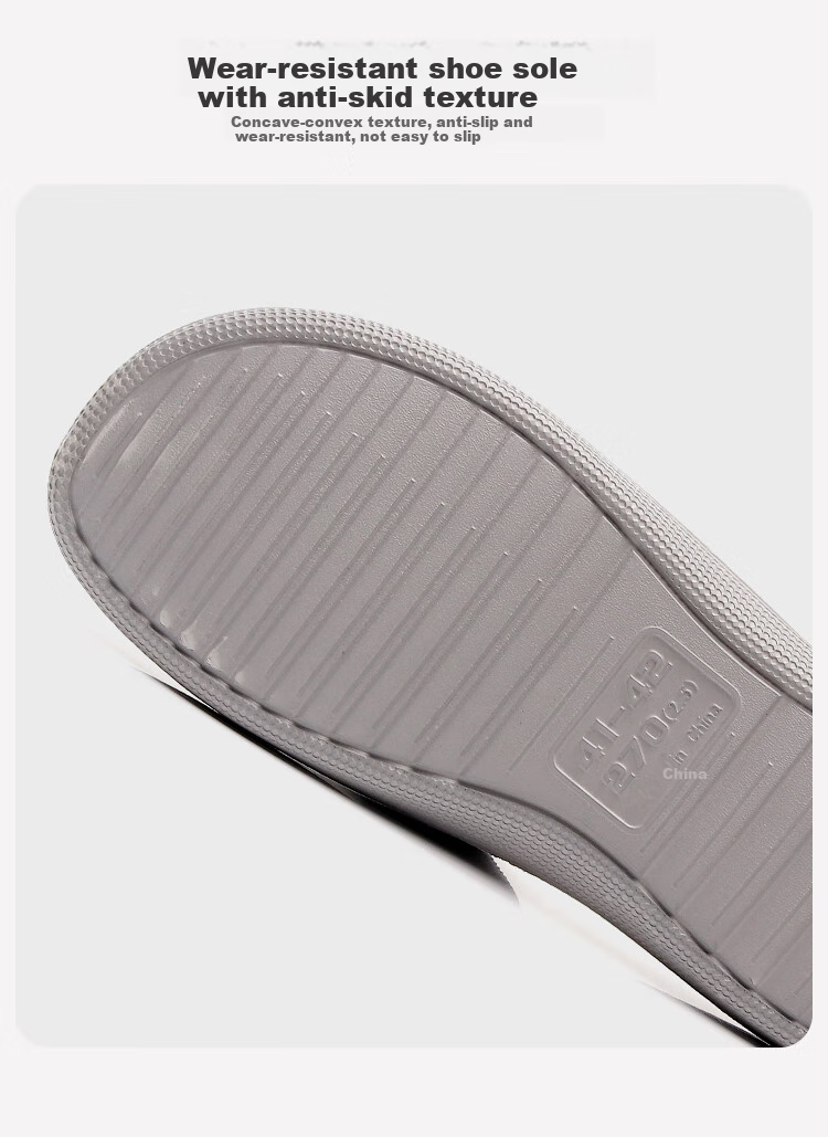 XGGC Slippers for Men And Women, Summer Outdoor Wear, Diamond Pattern Bathroom Non-Slip Shower Slippers, Indoor Home Use, White, Size 37-38 7