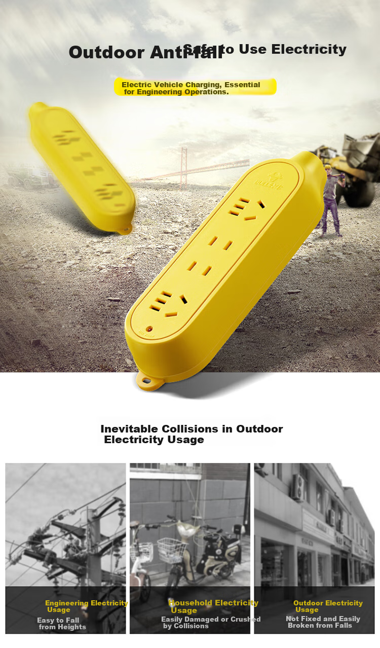 BULL Power Strip/Extension Cord/Power Bar/Surge Protector/Drop-Resistant 4-Outlet Wireless Socket GN-C5 (Power Cord And Plug Not Included) 1
