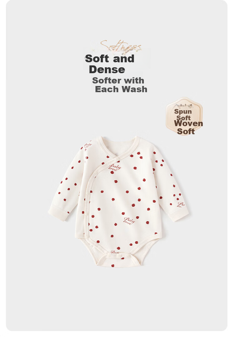Babylove [Anxinrou] Infant Bodysuit, Spring And Autumn Pure Cotton, for Boys And Girls, Triangle Onesie Romper Crawling Suit 1