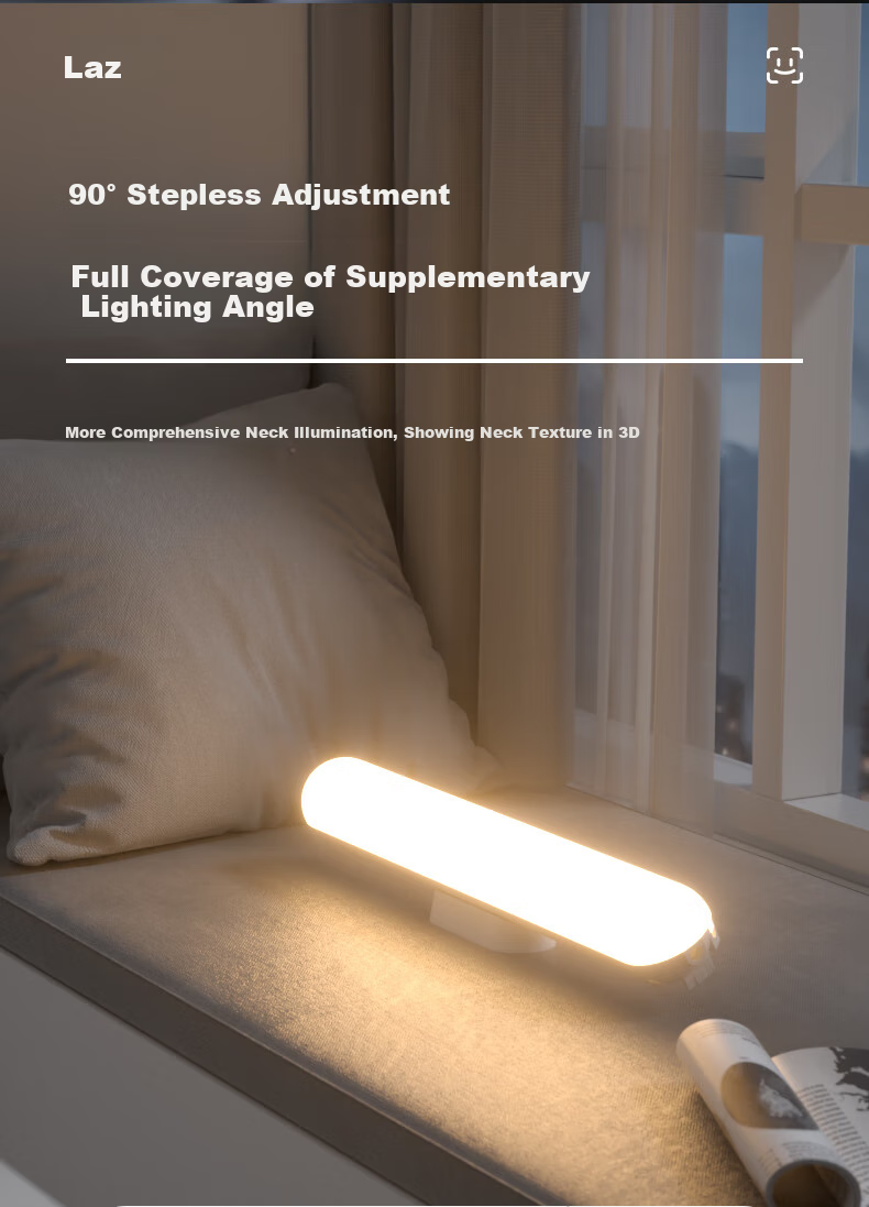 LATZZ Chin Light, Live Streaming Beauty Light, Neck And Face Illumination Lamp, Neck Whitening Light, Skin Brightening Lamp, Eye Protection Light, Nasolabial Fold Long Strip Light 5