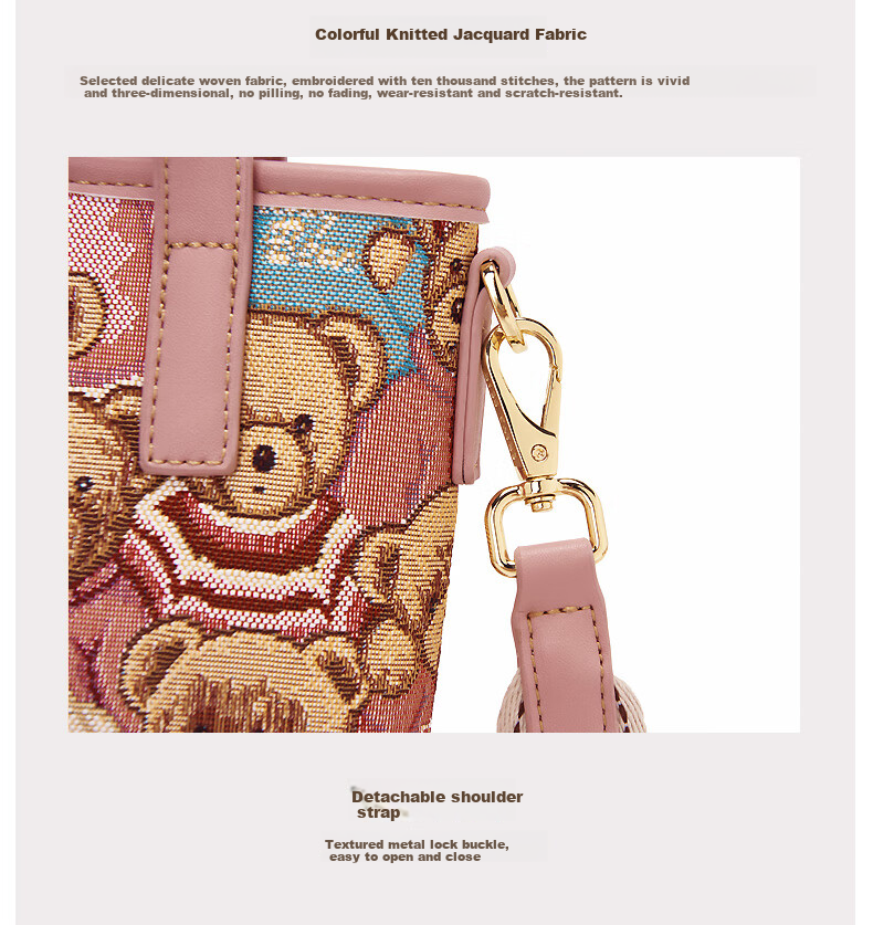 Xiaoxiongyilian Wide Shoulder Strap Handbag, Summer Bag, Fashionable Commuter Shoulder Crossbody Bag for Women, Valentine's Day Gift 11