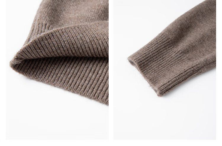 FANXIMAN Premium Wool Blend Knit Set Women Autumn New Top and Wide-Leg Pants Set Oatmeal M 12