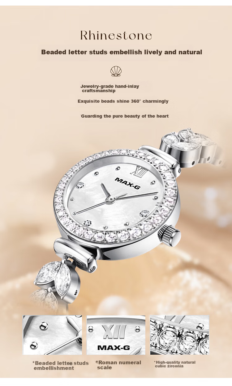 MAX-G Mermaid Watch for Women, Light Luxury Small Dial, Anniversary Gift for Girlfriend Or Wife, Birthday Present for Best Friend 7