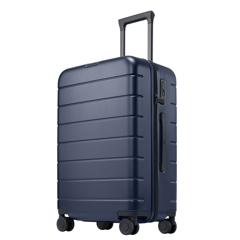 Mijia Xiaomi Luggage, 24-Inch Suitcase, Large Capacity Travel Case, Spinner Wheels, Password Lock, Leather Suitcase for Men And Women, Blue Color
