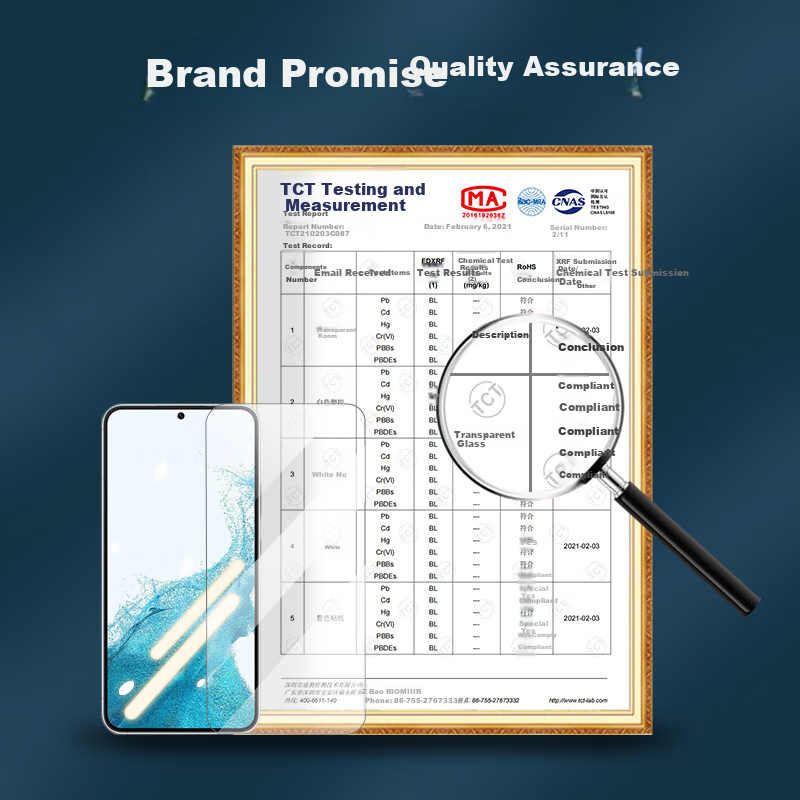 ESCASE Samsung S22+ Screen Protector, Galaxy Phone Film with Fingerprint Sensor, Full Coverage HD Anti-Drop Glass Phone Protective Film, Transparent