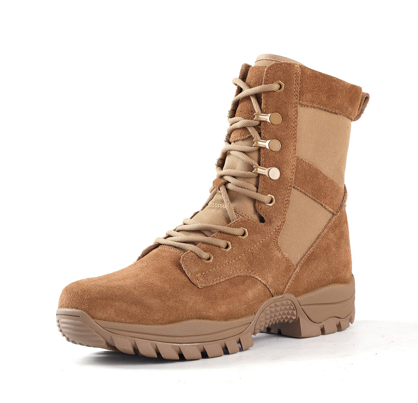 3515 Training Boots New Style Brown Combat Boots Outdoor Desert Boots Suede Leather Hiking Boots Four Seasons Single Shoes Size 39 9