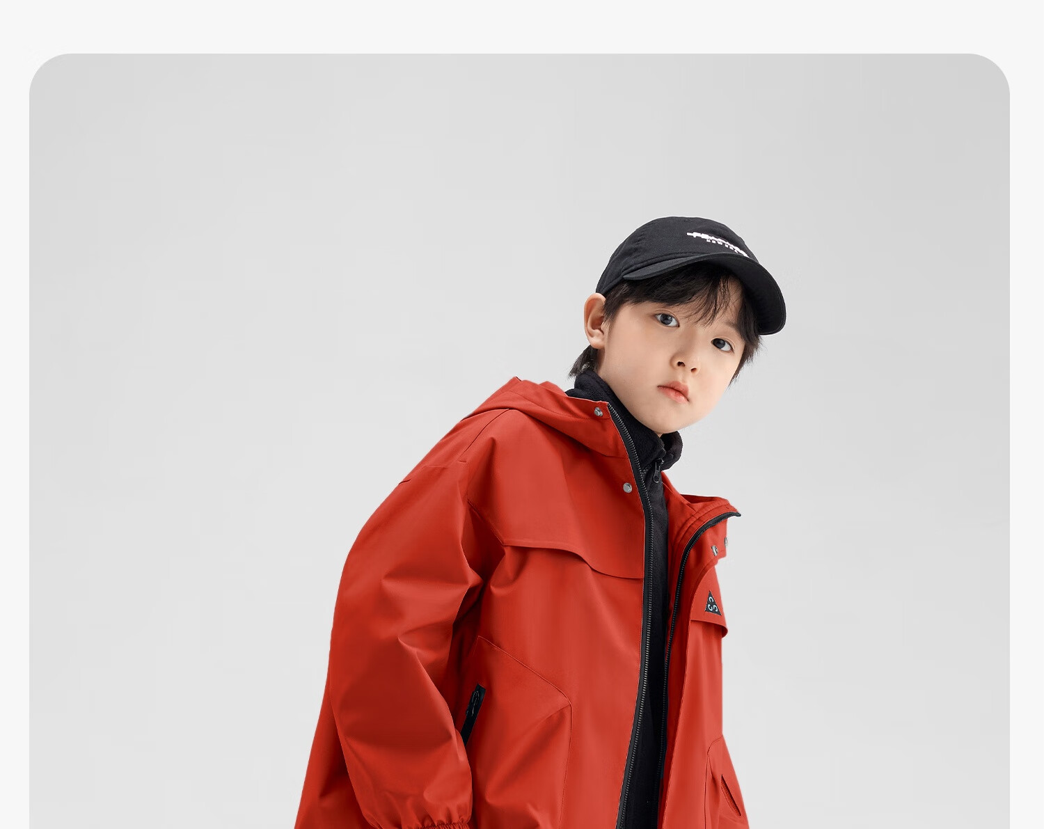 Zuo Xi Kids Children's Softshell Jacket 2025 New Autumn Boys Windproof Waterproof Coat Red 140 23