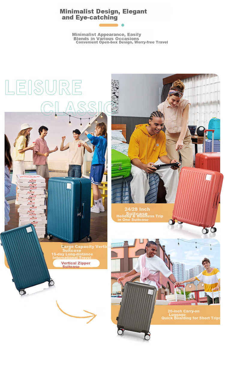 AMERICAN TOURISTER Luggage, 20-Inch Trolley Suitcase, Shock-Absorbing Brakes, Travel Case, Silver Color, QI9 Combination Lock Suitcase 2