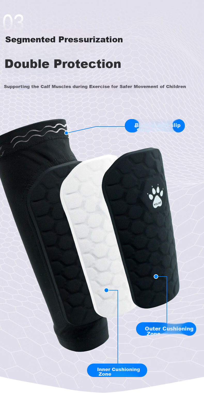 KELME Dedicated Anti-Collision Shin Guard Sports Protective Gear for Children's Leg Guards Skateboarding Soccer Shin Protection Equipment for Boys And Girls 4