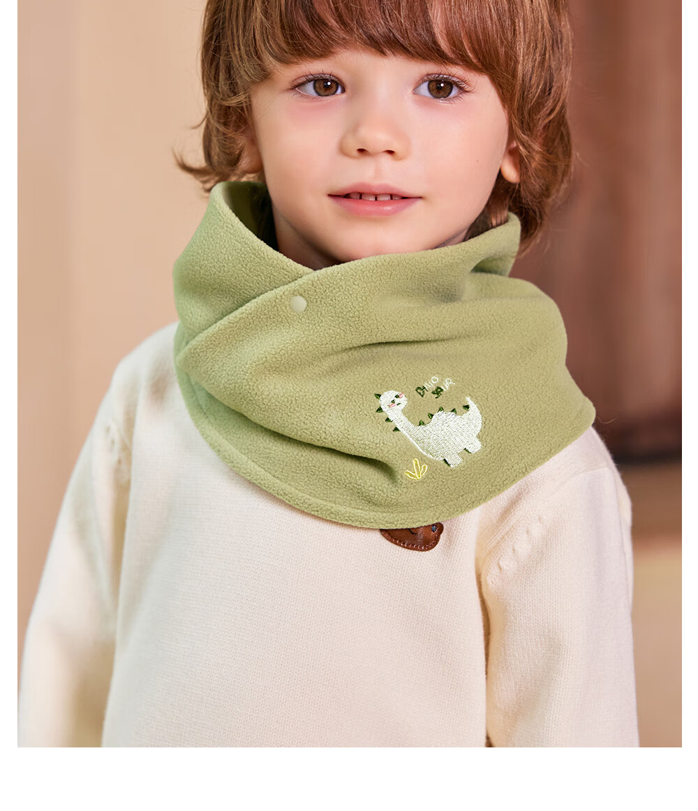 Beitais Children's Scarf Autumn Winter Baby Neck Warmer Windproof Fleece Neck Gaiter for Boys and Girls 12