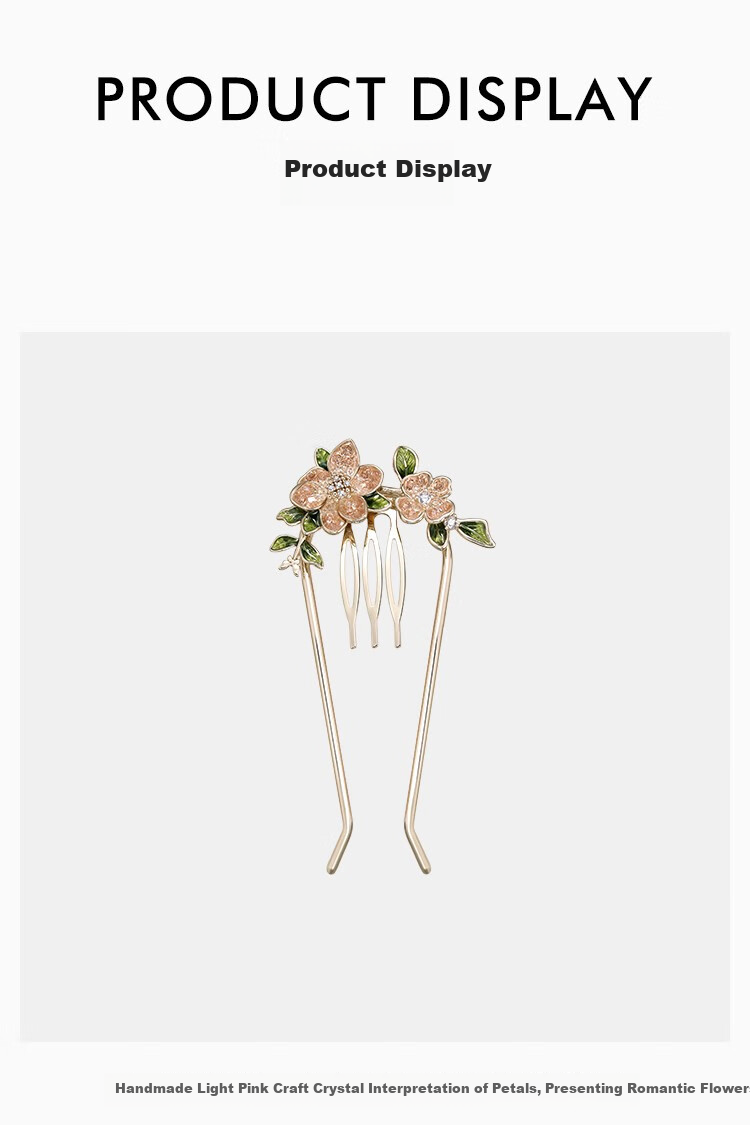 She's A Love-Inspired Oil Flower Hairpin, Ancient-Style Hair Bun, Hair Stick, Birthday Gift for Girlfriend 7