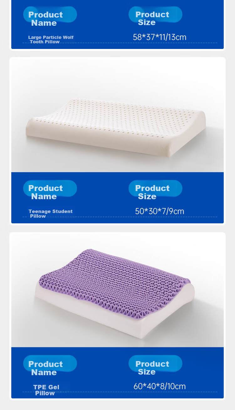 Baopo Group, Imported Natural Latex Pillow from Thailand, Suitable for Student Dormitories And Teenagers, Rubber Pillow 12