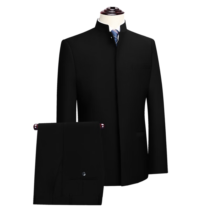 Shanshan Zhongshan Suit Set Men's Wedding Formal Stand Collar Dad Outfit New Chinese Style Groom Engagement China Style Suit