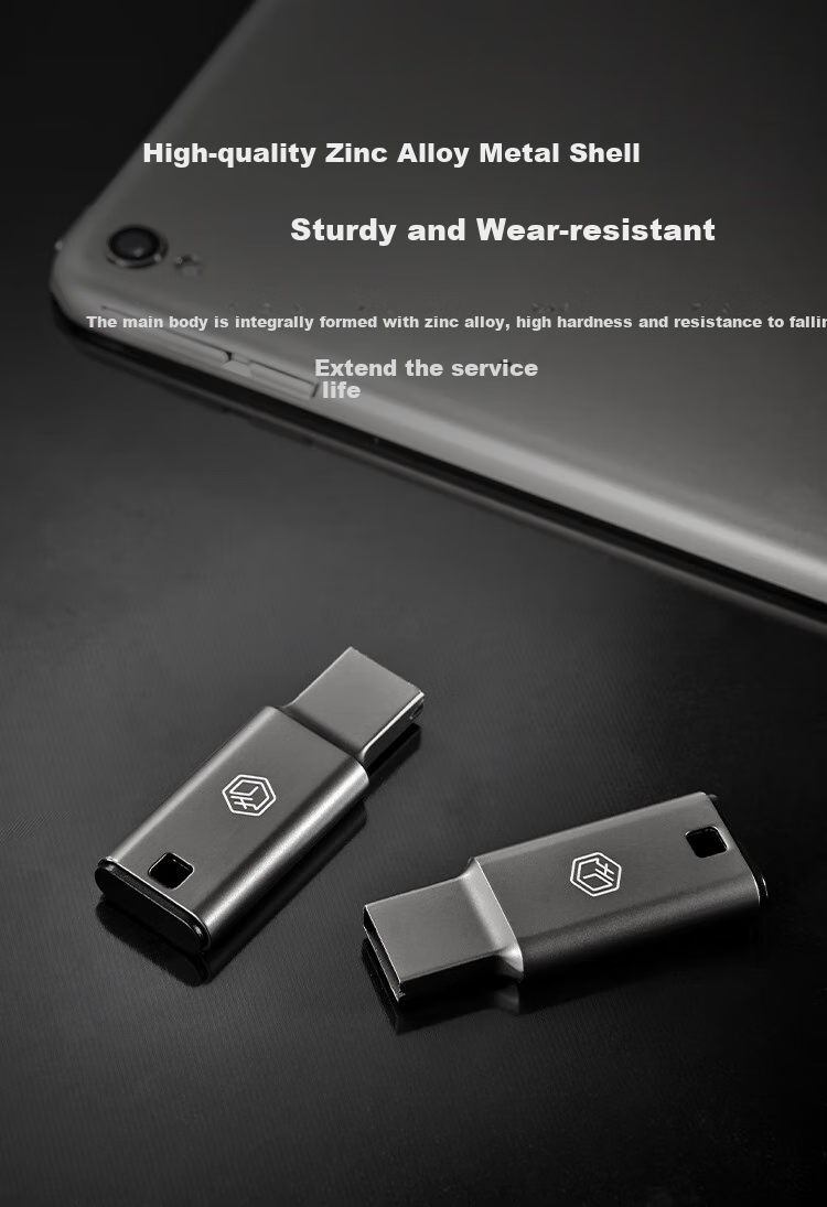 JD Original USB3.2 Dual-Head High-Speed Flash Drive, 128GB, Read Speed up to 150MB/s, Compact Portable Metal USB Stick 7