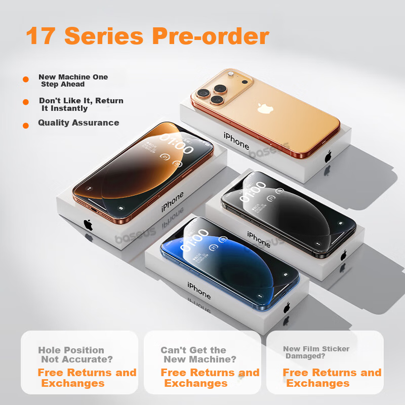 BASEUS [Eye Protection | 1:1 Mold] Tempered Glass Screen Protector for IPhone 18 Pro/17 Pro, Apple 18 Pro/17 Pro Phone Film, Dust-Free Chamber Protective Film, Double Layer