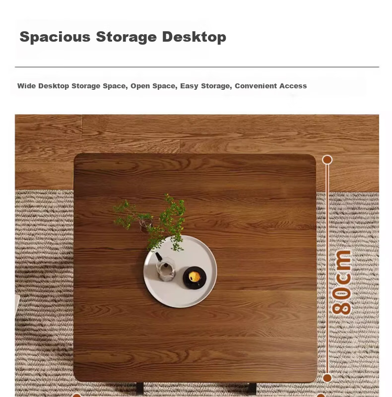 Mushuangfu Folding Table, Dining Table for Small Apartments, Living Room Eating Table, Outdoor Stall Table, Portable Small Square Table for Rental Apartments 6