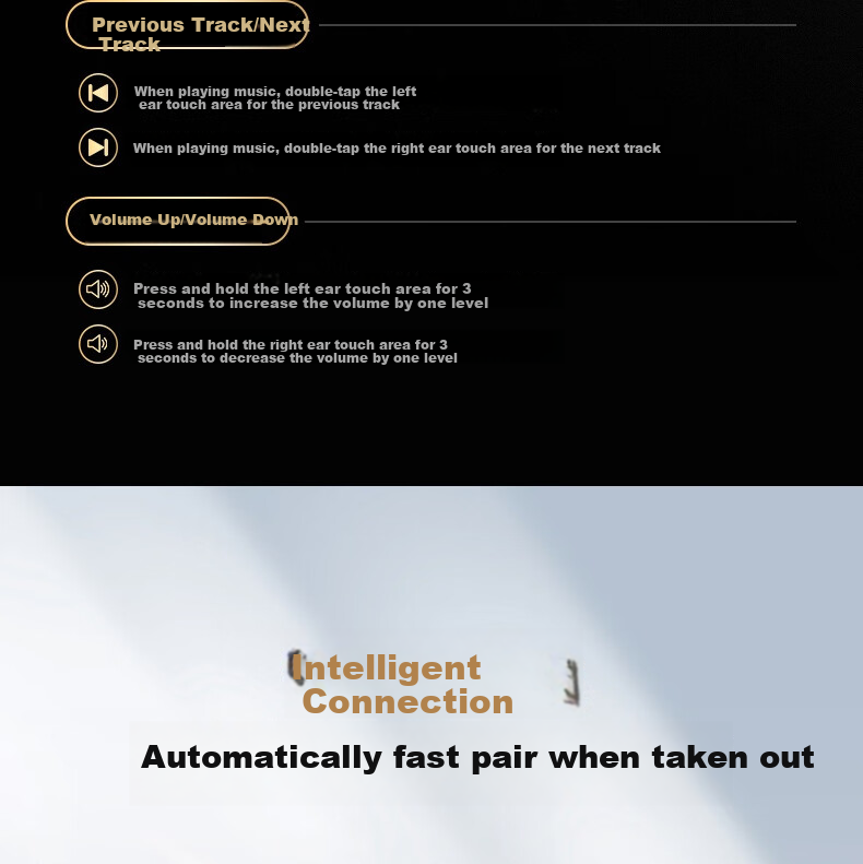 Aigo Bluetooth Headphones, Bone Conduction Concept Air Conduction Ear Clip Open-Style Non-In Sports Calling Headphones, Compatible with Xiaomi And Other Phones, Tablets, Computers, Universal TX02 Black 18