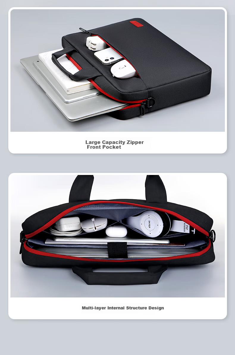 DiyiGongfang Laptop Bag, Handheld And Shoulder Business Notebook Bag, Suitable for Apple Macbook 13/14 Inch, Huawei Matebook 14S, Lenovo Xiaoxin Pro Laptops 4