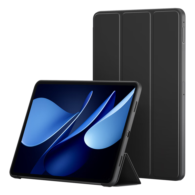 BIAZE Compatible with Huawei MatePad Air 2025/24 Protective Case, Huawei Tablet 12-Inch Tri-Fold Stand Full Protection Shockproof Case, PB540-King Black