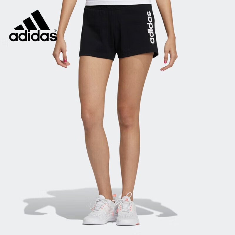 Adidas Fashion Trendy Breathable Comfortable Women's Casual Sports Running Shorts GP5566 Black XL