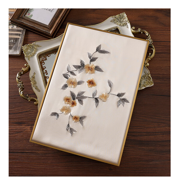 Shanghai Story Women's 100% Mulberry Silk Scarf Handcrafted Su Embroidery High-End Gift Box Mother's Day Birthday Gift for Mom 12