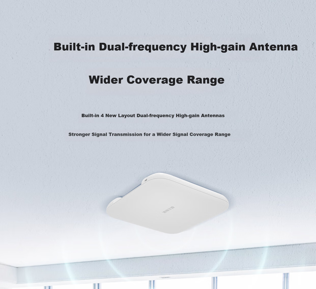 VOLANS WiFi 6 AX1800 Dual-Band Gigabit Ceiling-Mounted AP, Enterprise-Grade Commercial High-Power WiFi Wireless Access Point, Standard POE Power Supply, VP1800G-AX 6