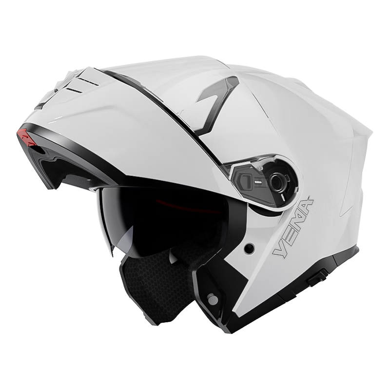 YEMA 3C Certified Motorcycle Helmet Unisex Flip-up Winter Full-face Four Seasons 932S Ceramic White L