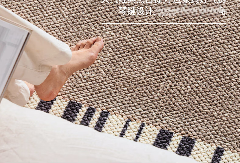 Saibosi Paris Dream Wool Bedside Rug, Bedroom Carpet, French Vintage Style Living Room High-End Bed Runner, 50x150cm 19