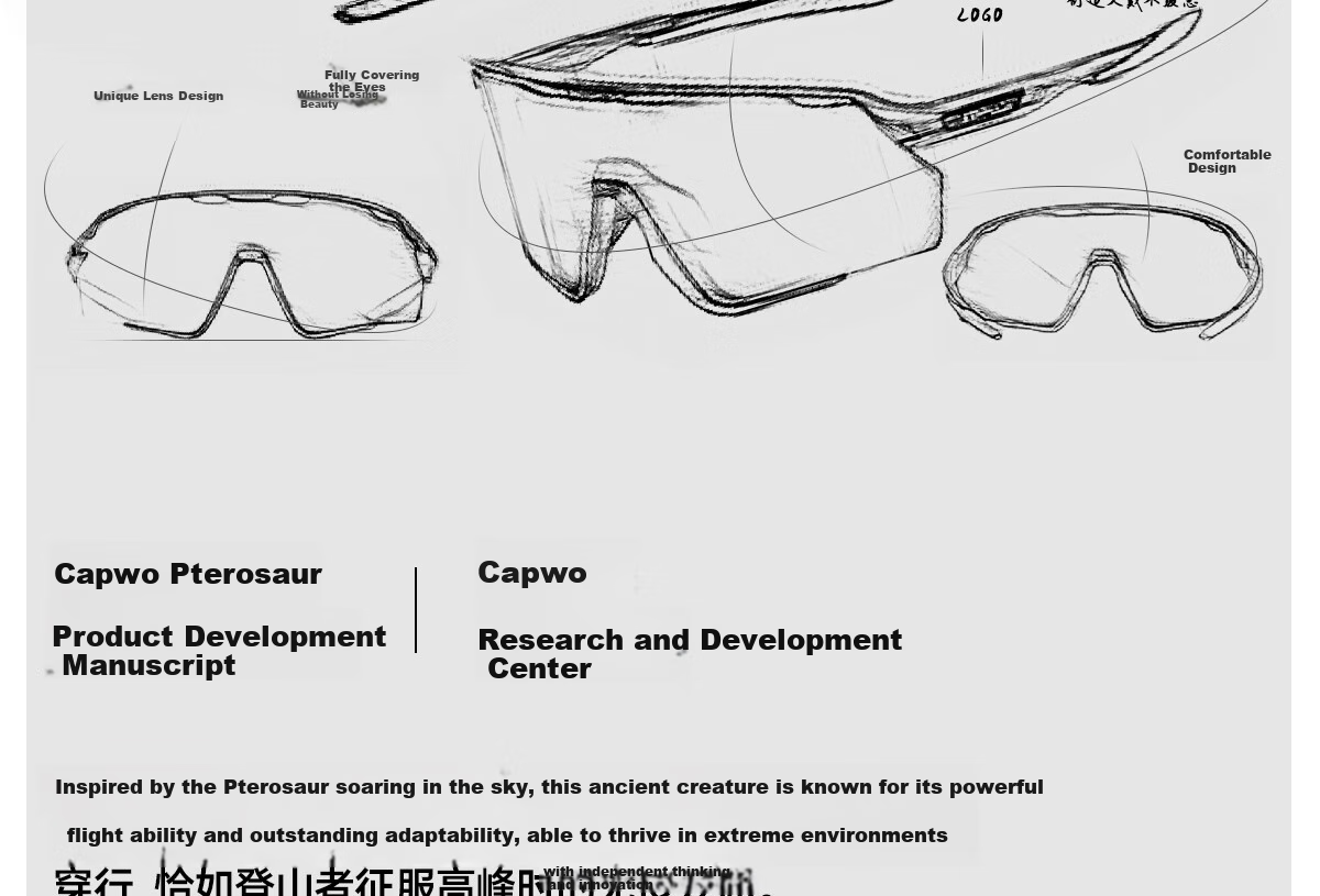 KAPVOE Colorful Hiking And Mountaineering Glasses, Snow-Climbing Polarized Windproof Sand-Proof UV Protection Goggles 41